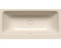 Rechteckbadewanne Kaldewei Asymmetric Duo Perl-Effekt 170x80 cm bahamabeige glänzend mit schmutzabweisender Beschichtung