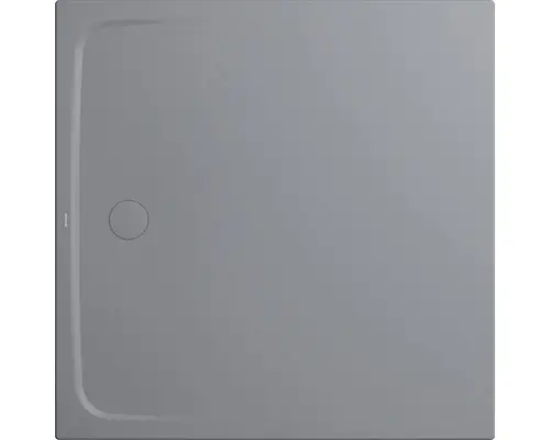 Duschwanne Kaldewei Cayonoplan Multispace Secure Plus 120x120x1,7 cm cool grey 70 matt mit vollflächiger Antirutschbeschichtung und Antidröhnmatte 30 dB