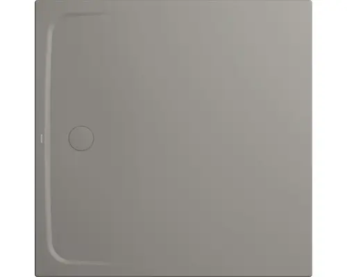 Duschwanne Kaldewei Cayonoplan Multispace Secure Plus 120x120x1,7 cm warm grey 70 matt mit vollflächiger Antirutschbeschichtung und Antidröhnmatte 25 dB