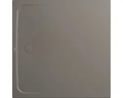Extraflache Duschwanne Kaldewei Cayonoplan Multispace Secure Plus 120x120x1,7 cm warm grey 80 matt mit vollflächiger Antirutschbeschichtung und Antidröhnmatte 25 dB