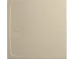 Hornbach Extraflache Duschwanne Kaldewei Cayonoplan Multispace Secure Plus 120x120x1,7 cm warm beige 40 matt mit Wannenträger, vollflächiger Antirutschbeschichtung und Antidröhnmatte 30 dB