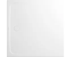 Extraflache Duschwanne Kaldewei Cayonoplan Multispace Secure Plus 120x120x1,7 cm alpinweiß matt mit Wannenträger, vollflächiger Antirutschbeschichtung und Antidröhnmatte 25 dB