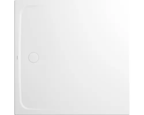 Extraflache Duschwanne Kaldewei Cayonoplan Multispace Secure Plus 120x120x1,7 cm alpinweiß matt mit Wannenträger, vollflächiger Antirutschbeschichtung und Antidröhnmatte 25 dB