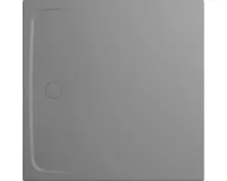 Extraflache Duschwanne Kaldewei Cayonoplan Multispace Secure Plus 120x120x1,7 cm cool grey 40 matt mit Wannenträger, vollflächiger Antirutschbeschichtung und Antidröhnmatte 30 dB