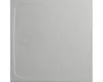 Hornbach Extraflache Duschwanne Kaldewei Cayonoplan Multispace Secure Plus 120x120x1,7 cm cool grey 30 matt mit Wannenträger, vollflächiger Antirutschbeschichtung und Antidröhnmatte 30 dB