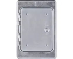 Kamintüre Firefix Stahlblech verzinkt 23x29 cm