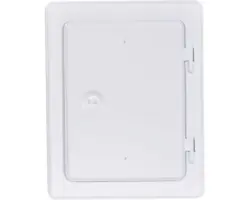 Kamintüre Firefix Stahlblech verzinkt 23x29 cm weiß pulverbeschichtet