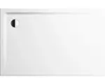 Hornbach Extraflache Rechteck-Duschwanne Kaldewei Superplan 120x80x2,5 cm alpinweiß glänzend mit Wannenträger