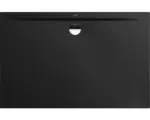 Hornbach Rechteck-Duschwanne Kaldewei Superplan Zero 80x130x3,7 cm schwarz matt mit Wannenträger