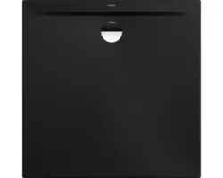 Duschwanne Kaldewei Superplan Zero Secure Plus 100x100x3,7 cm schwarz matt mit Wannenträger und vollflächiger Antirutschbeschichtung
