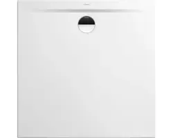 Duschwanne Kaldewei Superplan Zero 80x80x3,7 cm alpinweiß matt mit Wannenträger