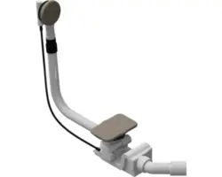 Ab-und Überlaufgarnitur Kaldewei KA 4060 für Badewanne warm grey 60 matt