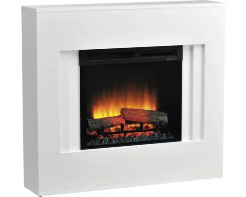 Elektrisches Kaminfeuer Dimplex Nova 106x95 cm weiß 1400 Watt
