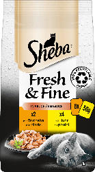 Sheba Katzenfutter Fresh & Fine mit Truthahn und Huhn in Sauce