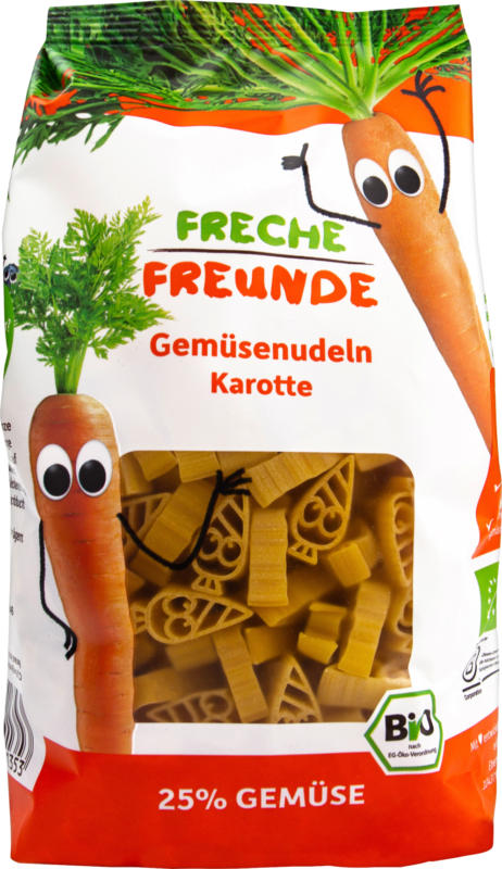 Freche Freunde Nudeln Gemüse Karotte