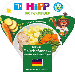 Hipp Gemüse-Fleischpfanne mit Kartoffelwürfeln und Erbsen