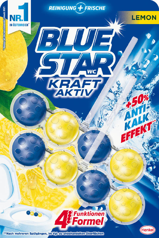 BLUE STAR Kraft-Aktiv WC-Reiniger Lemon