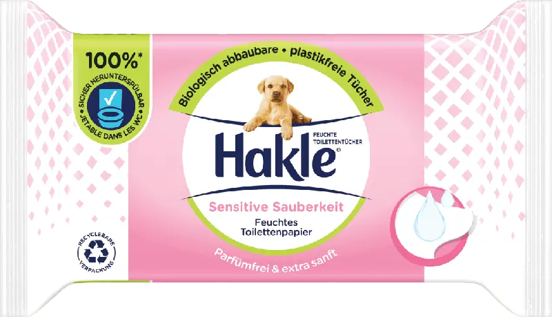 Hakle Feuchte Toilettentücher Sensitive Sauberkeit