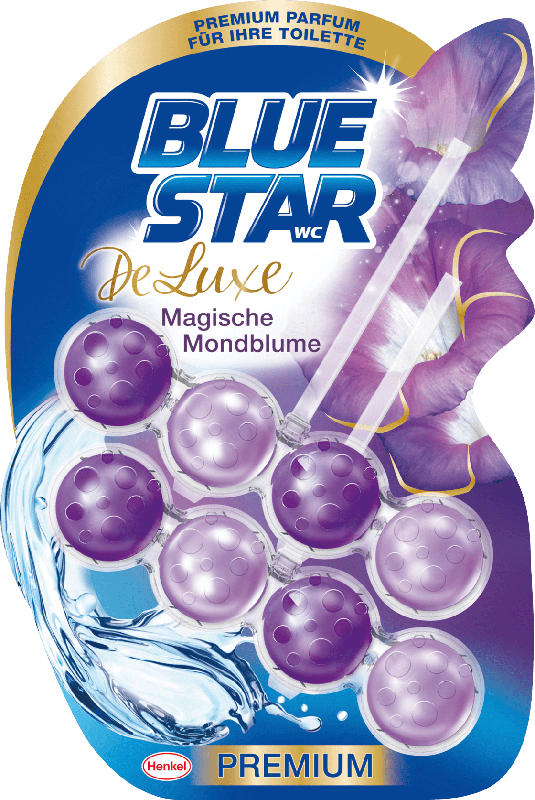 BLUE STAR De Luxe WC-Stein Premium Magische Mondblume