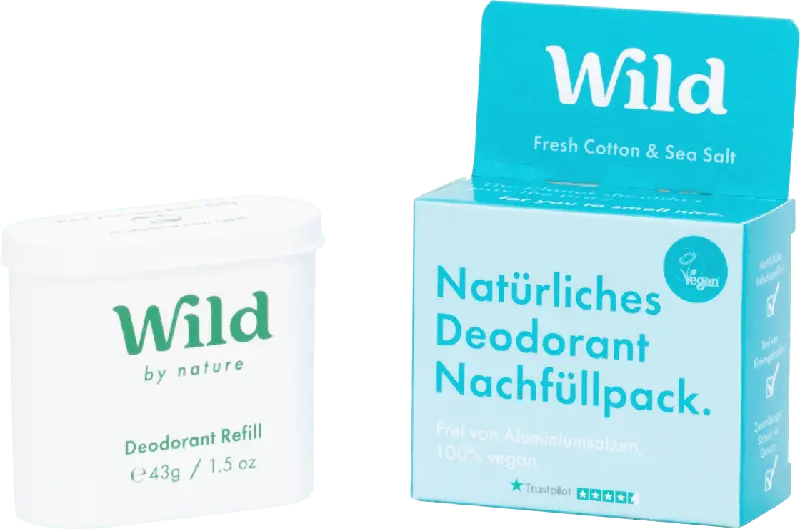 Wild Deodorant Deo-Stick Fresh Cotton und Sea Salt Nachfüller