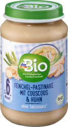 dmBio Menü Fenchel-Pastinake mit Couscous & Huhn
