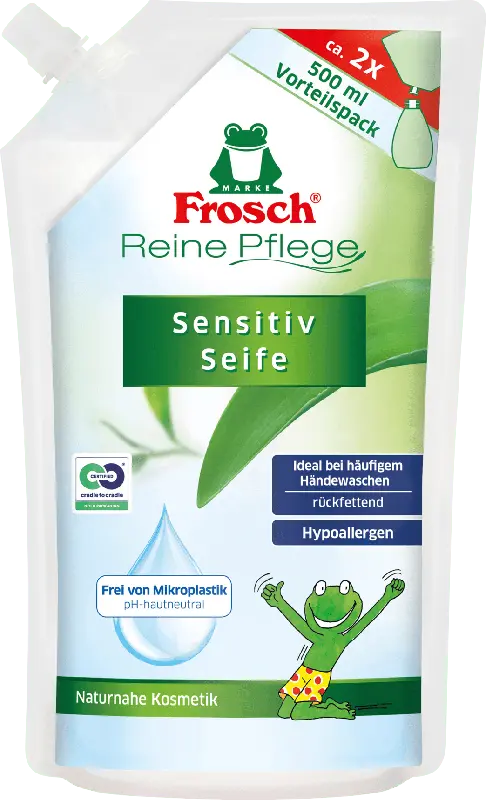 Frosch Kinder Cremeseife Nachfüllbeutel