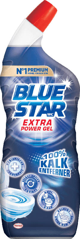 BLUE STAR Extra Power Gel 100 % Kalkentferner WC-Reiniger