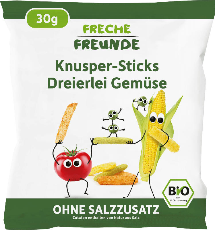 Freche Freunde Knusper-Sticks Dreierlei Gemüse