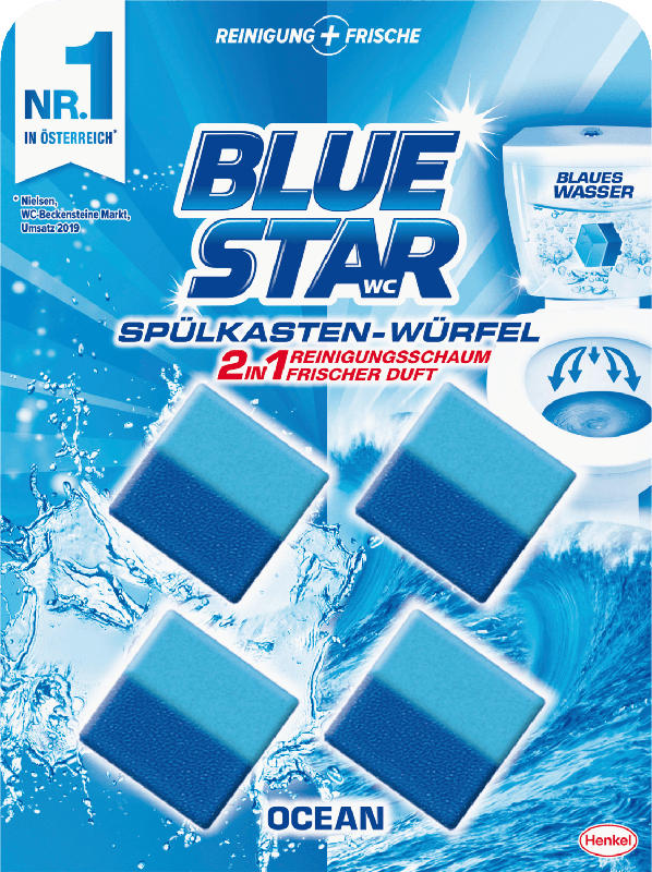 BLUE STAR Spülkasten-Würfel 2in1 Formel