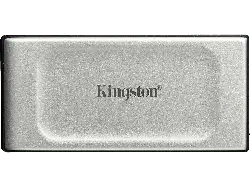 KingsTON 500GB SSD Festplatte XS2000 Portable, USB-C 3.2, Extern, R2000/W2000, Silber/Schwarz