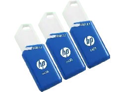 HP 64 GB x775w USB-Stick, USB-A 3.1, R75/W30 MB/s, 3er Pack, Blau/Wei&szlig;