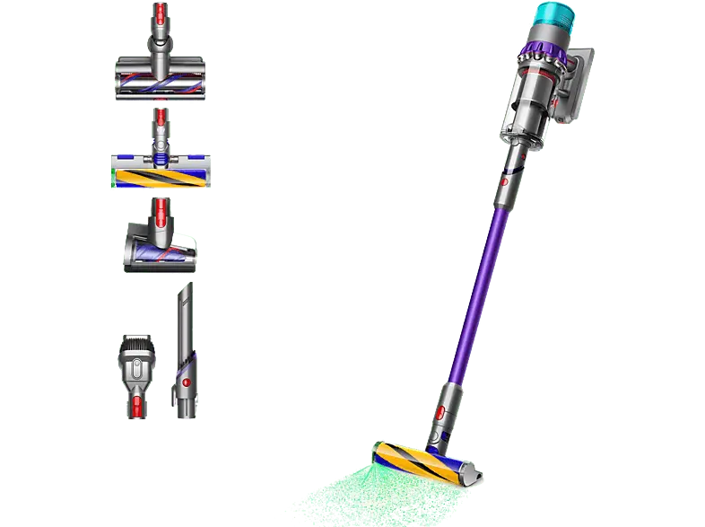 Dyson Gen5 Detect Absolute Akku Staubsauger (0,77 l, Akkulaufzeit: bis zu 70 Minuten inkl. mit Wechselfunktion, Purple/Purple)