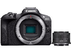 Canon EOS R100 Systemkamera mit RF-S 18-45mm f4.5-6.3 IS STM Objektiv; Systemkamera Set