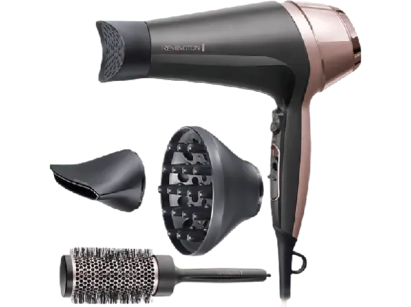 Remington Curl & Straight Confidence D5706 Haartrockner Schwarz, Rosé (2200 Watt)