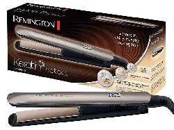 Remington S8540 Keratin Protect mit digitalem Display Glätteisen (Keramik, Temperaturstufen: 10, Schwarz, Bronze)