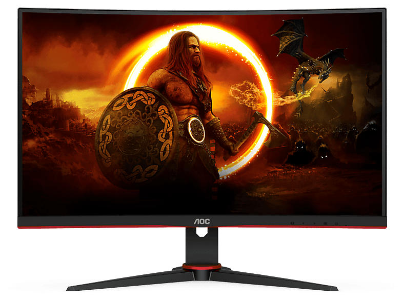 AOC Gaming Monitor C27G2ZE Curved, 27 Zoll, FHD, 240Hz, 0.5ms, Schwarz