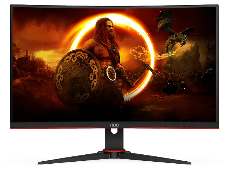 AOC Gaming Monitor C27G2ZE Curved, 27 Zoll, FHD, 240Hz, 0.5ms, Schwarz