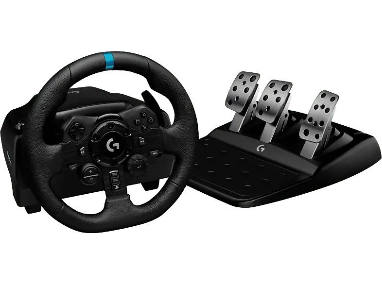 LOGITECH G G923 Trueforce Rennlenkrad + Pedale (PlayStation PS5 PS4, PC), Schwarz