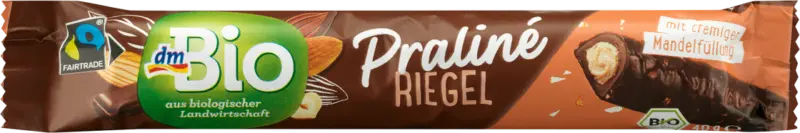 dmBio Schokoriegel Praliné mit Mandelfüllung