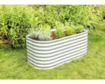 Hornbach Hochbeet klassisch Vitavia Vita 630 Basic 162,1x82,1x63 cm silber
