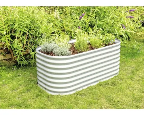 Hochbeet klassisch Vitavia Vita 630 Basic 162,1x82,1x63 cm silber