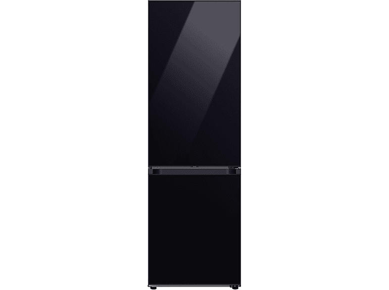 Samsung RB34A7B5D22/EF BESPOKE Kühl- Gefrierkombination (D, 344 l, 1853 mm hoch, Standgerät, No Frost (verminderte Eisbildung), Clean Black)