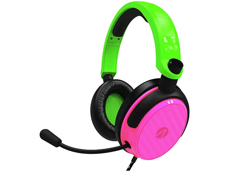 Stealth Stereo Gaming Headset - C6-100 (Neon grün/pink); Gaming Stereo Headset