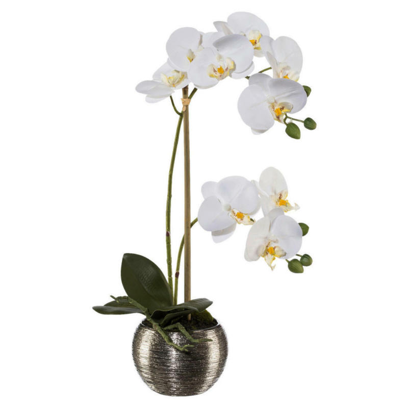 Orchidee weiß Kunststoff H: ca. 42 cm