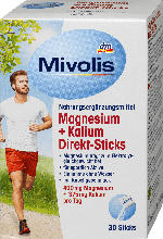 dm drogerie markt Mivolis Magnesium + Kalium Direkt-Sticks
