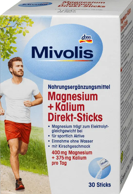 Mivolis Magnesium + Kalium Direkt-Sticks