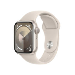 Apple Watch S9 GPS Alu 41mm Sportband S/M polarstern