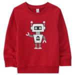 Ernsting's family Kinder Sweatshirt mit Roboter-Applikation (Nur online) - bis 27.04.2024