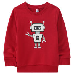 Kinder Sweatshirt mit Roboter-Applikation (Nur online)