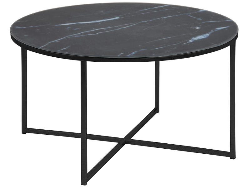 Table basse ALISMA 80x80x45cm noir